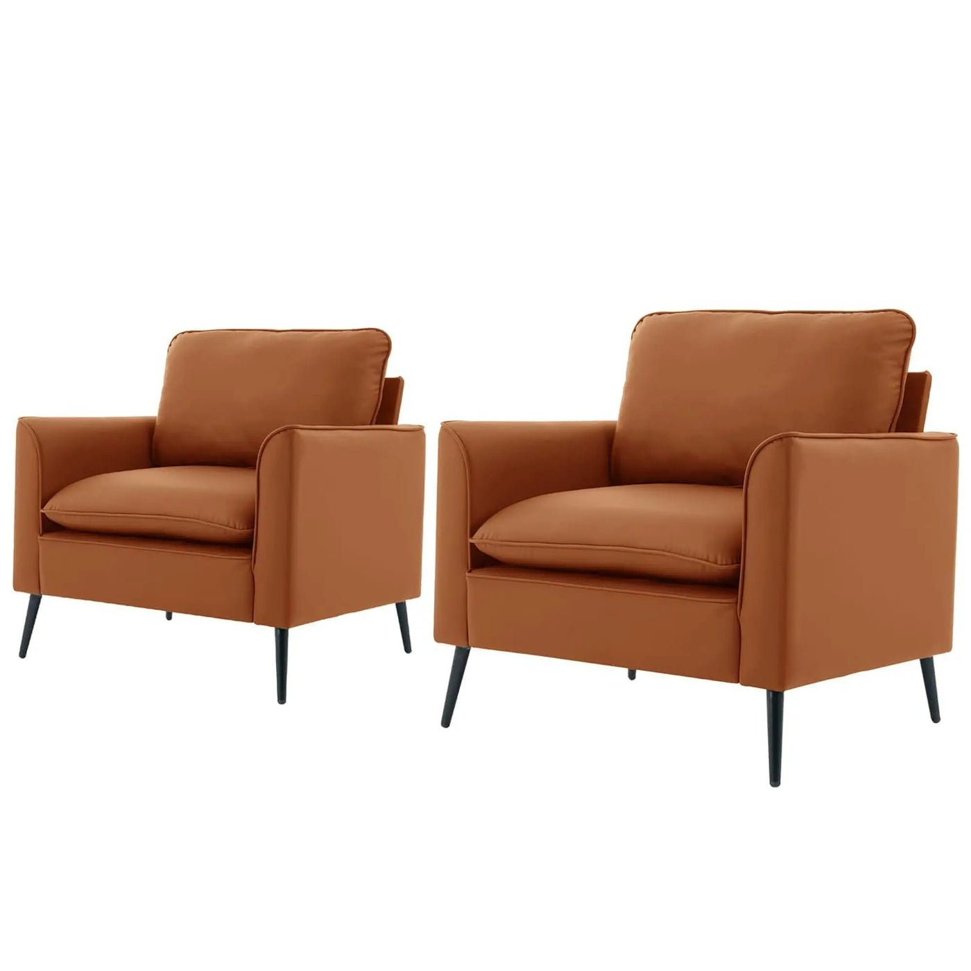 Nordic Retro Light Luxury Upholstered Sofa Chair by HouseOfZazla
