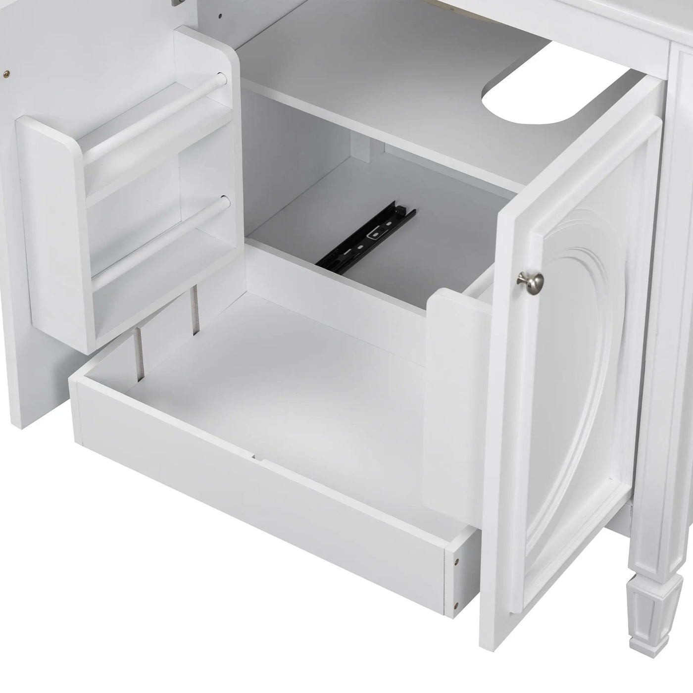 Double Sink Bathroom Vanity Set with Wall Mount Mirror Cabinet by HouseOfZazla