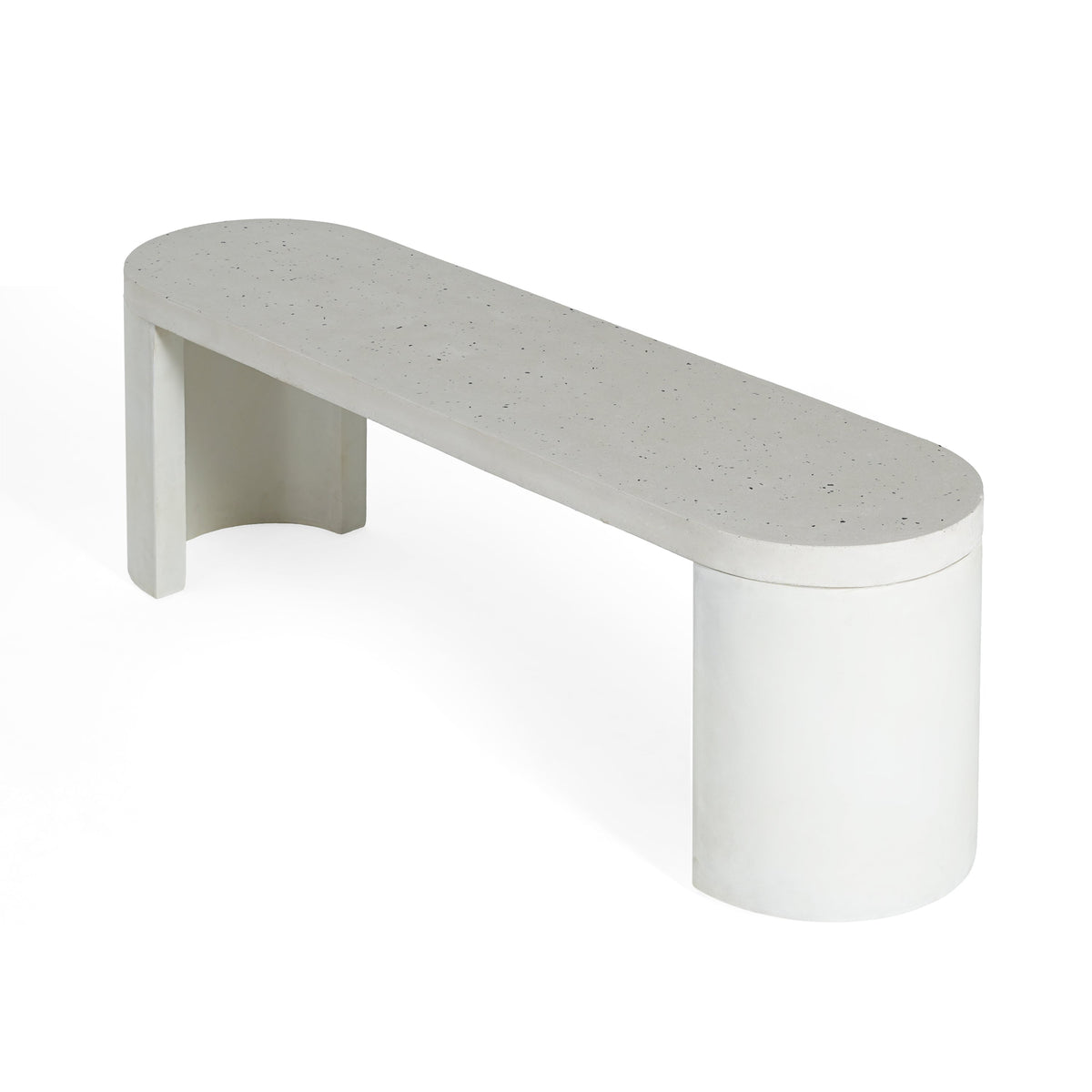 2 Piece Modern Outdoor Concrete Dining Set - Terrazzo, photo 9 of 10