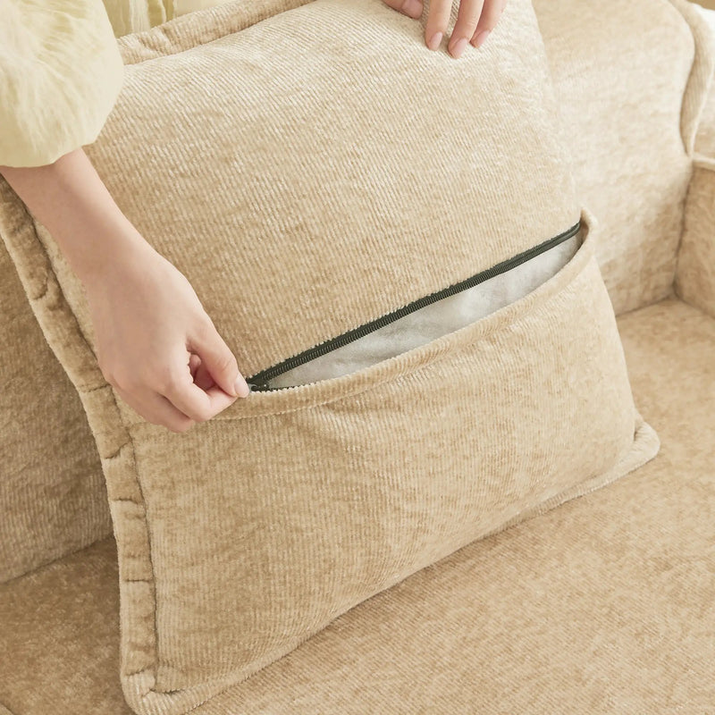 Streamlined Design Modular 2 Seat L Shape Sectional Sofa by HouseOfZazla