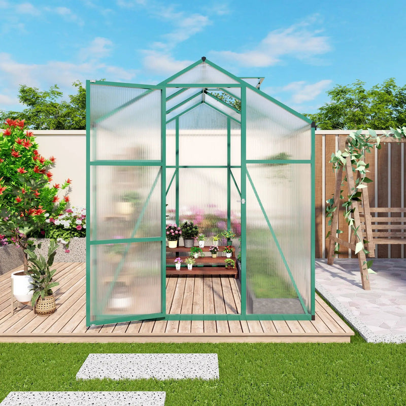 Polycarbonate Walk-In house, Raised Base For Outdoor In All Season by HouseOfZazla