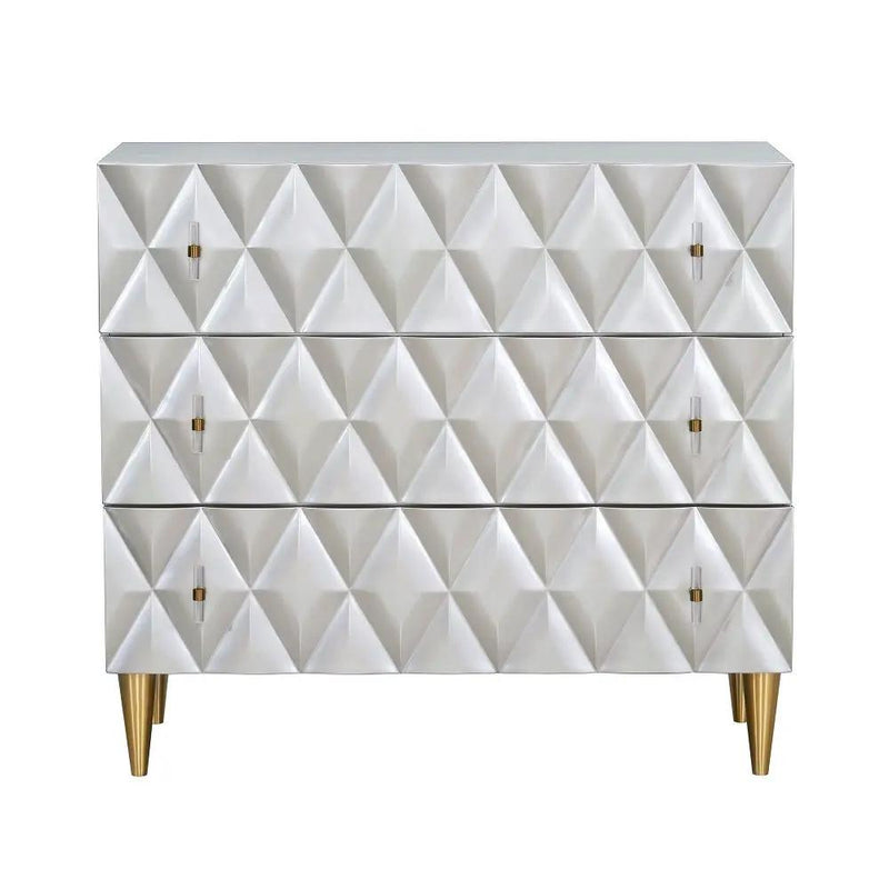 Anson - Console Cabinet - Metallic Silver & Champagne by Unique Piece Furniture