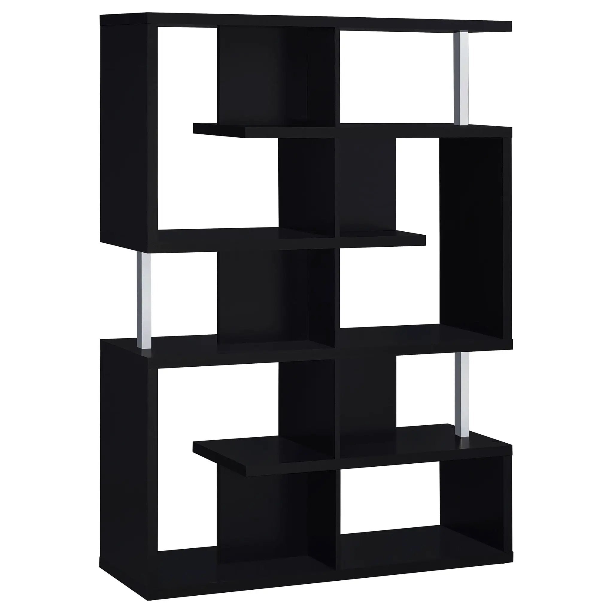 Copper - 5 Shelf Bookshelf Storage Unit - Black by HouseOfZazla
