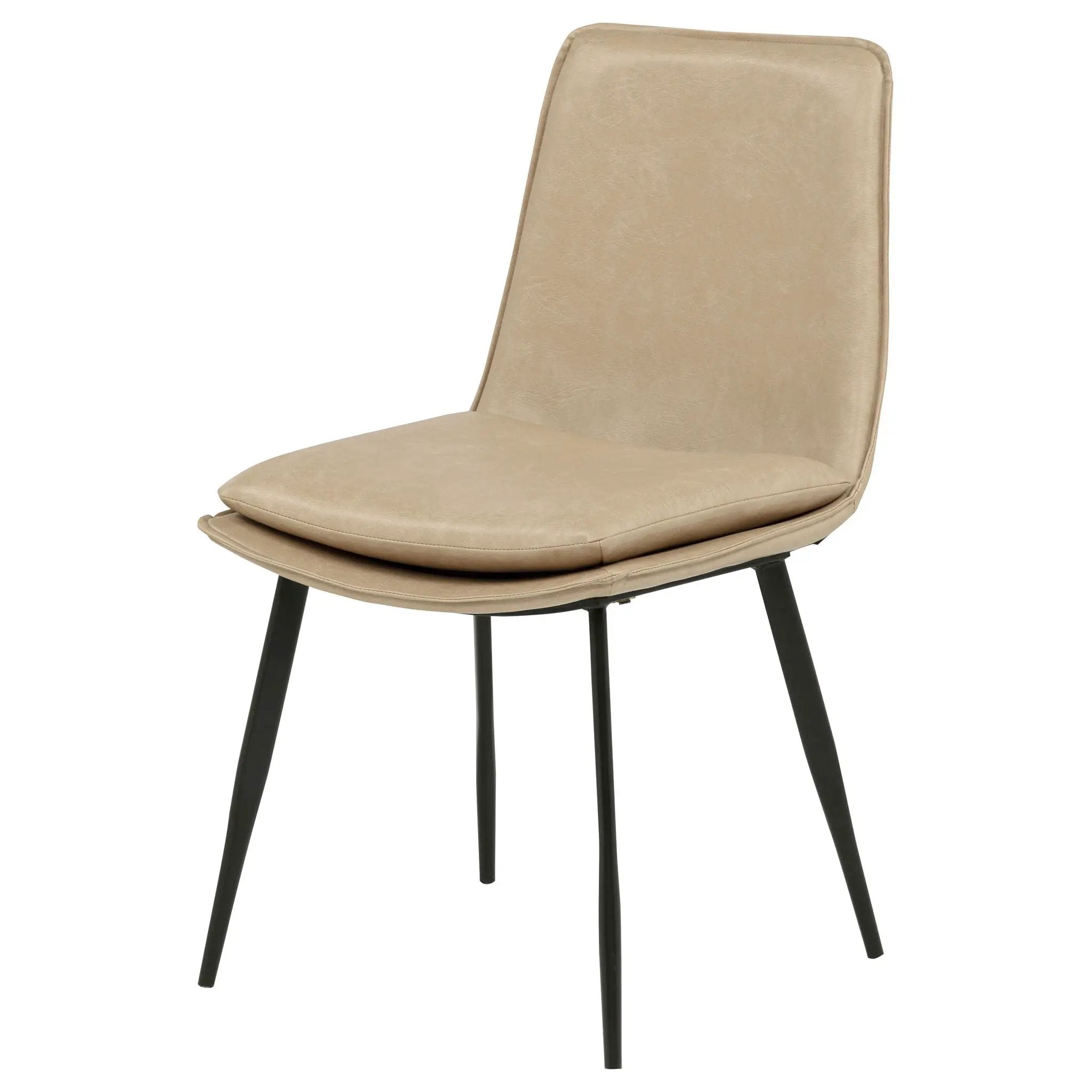 Ortega Upholstered Dining Side Chair Tan (Set of 2) by Unique Piece Furniture