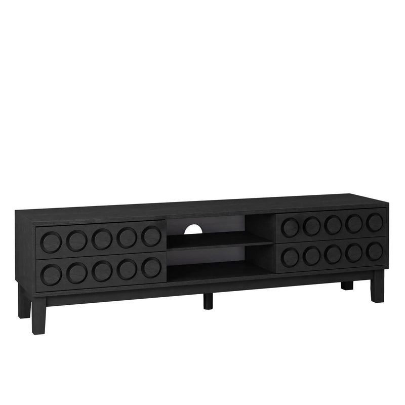Media Console With 4 Drawers And Cable Management by HouseOfZazla