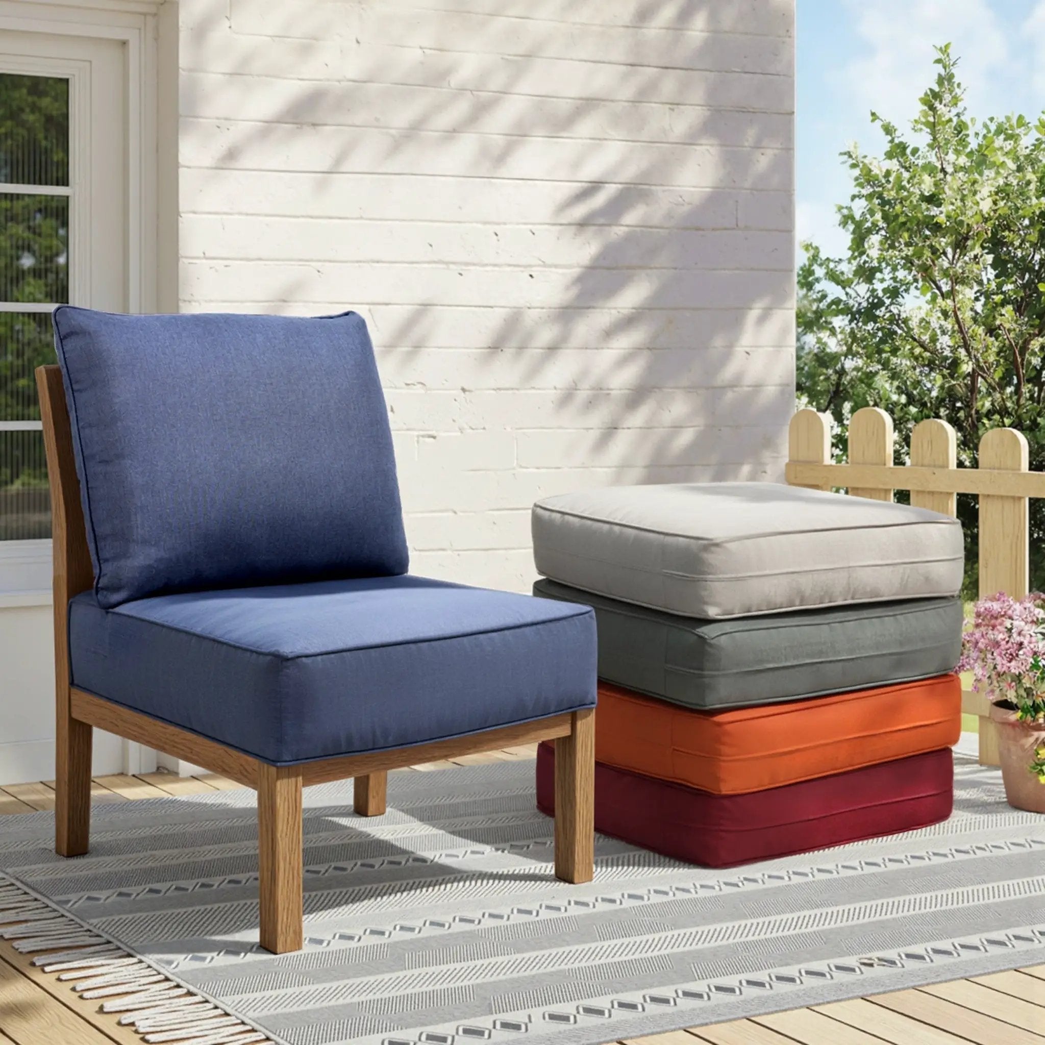 6" Thicker Outdoor Chair Cushion Set by HouseOfZazla