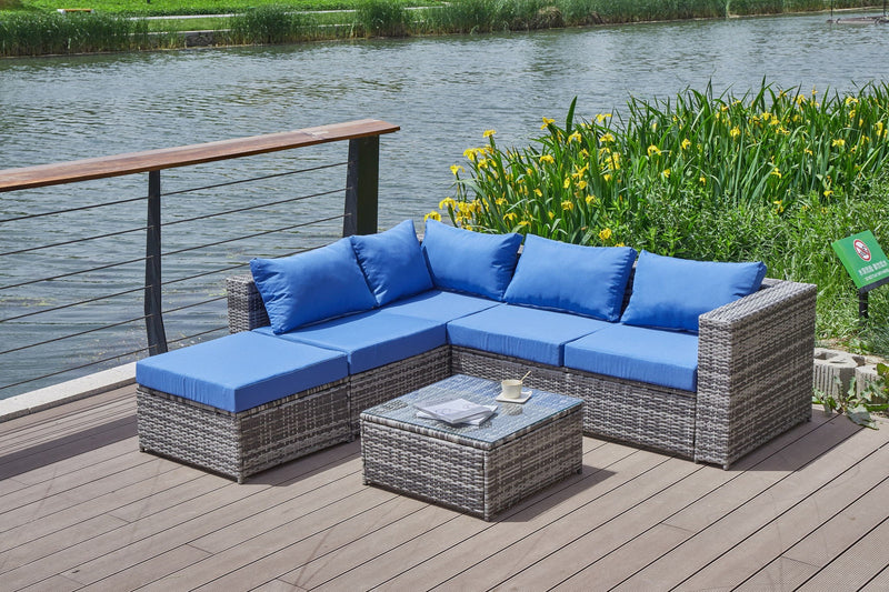 Patio Sofa With Cushions by HouseOfZazla