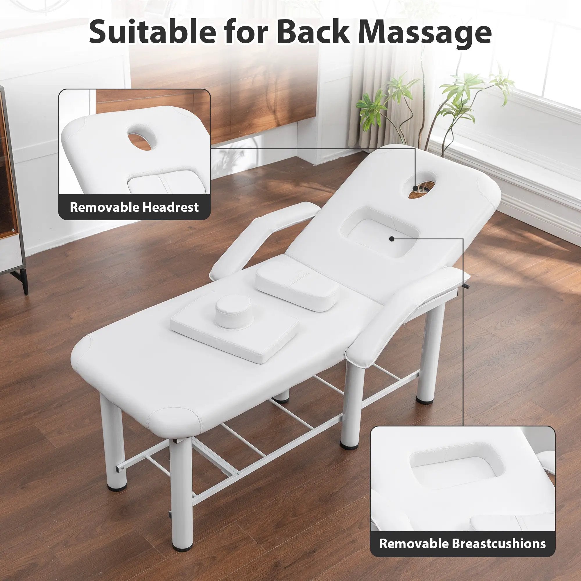 Professional Beauty Bed with Removable Headrest by HouseOfZazla
