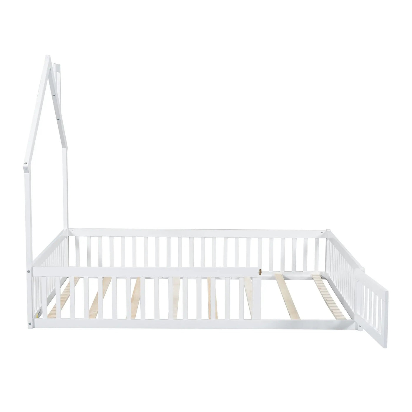 House Platform Bed With Guardrail by HouseOfZazla