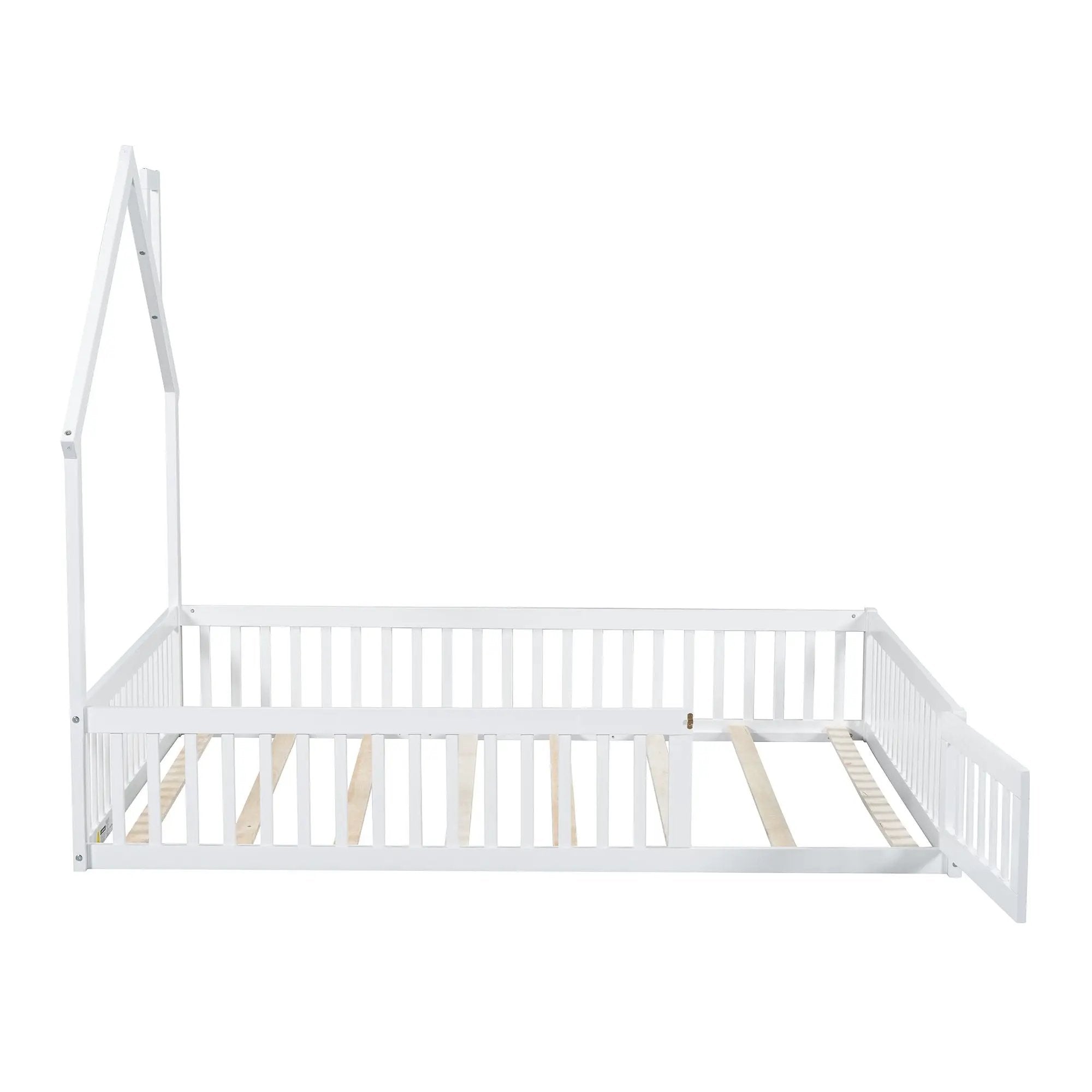 House Platform Bed With Guardrail by Unique Piece Furniture