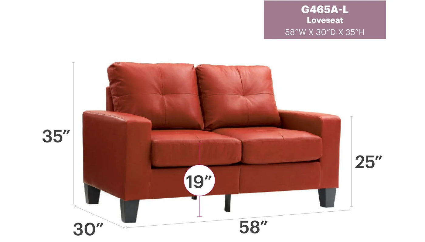 Newbury - Track Arm Loveseat For Cozy Spaces by HouseOfZazla