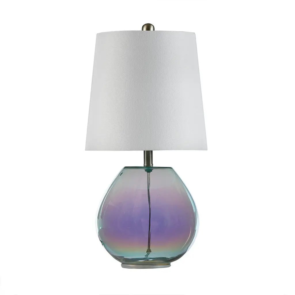 Iridescent Glass Table Lamp by HouseOfZazla