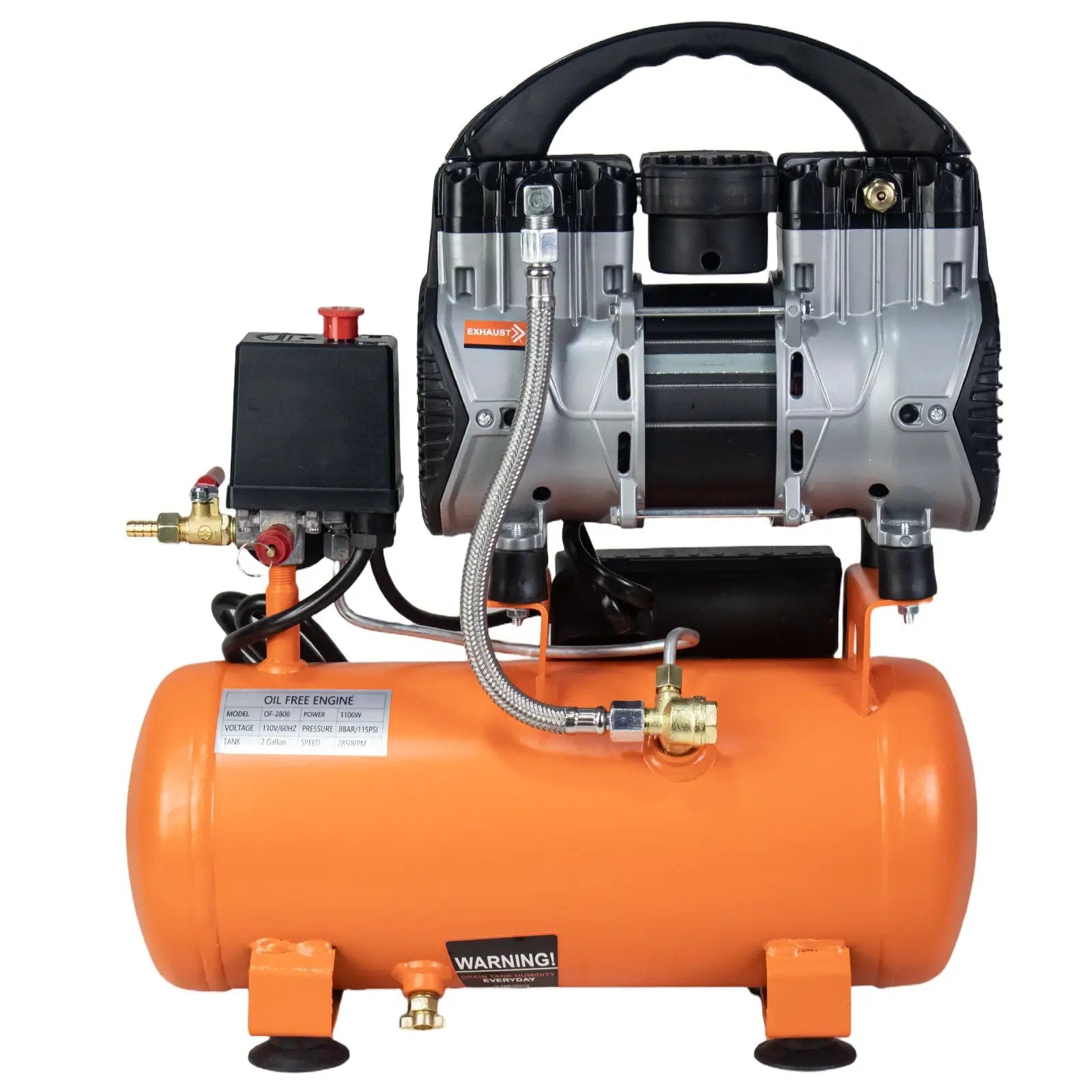 Quiet Low Noise Oil-Free Air Compressor by HouseOfZazla