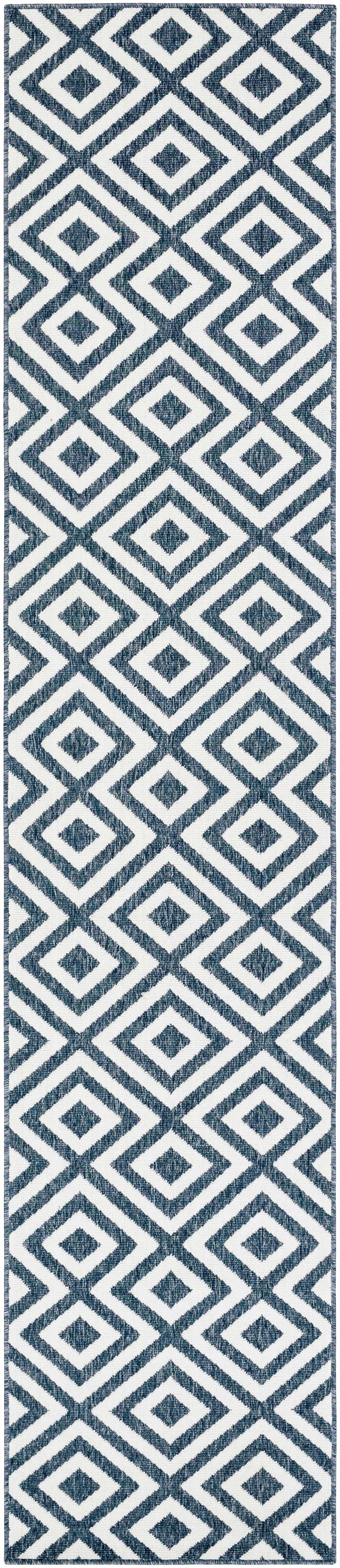 Spilsby Navy Blue Outdoor Rug - Clearance by Boutique Rugs