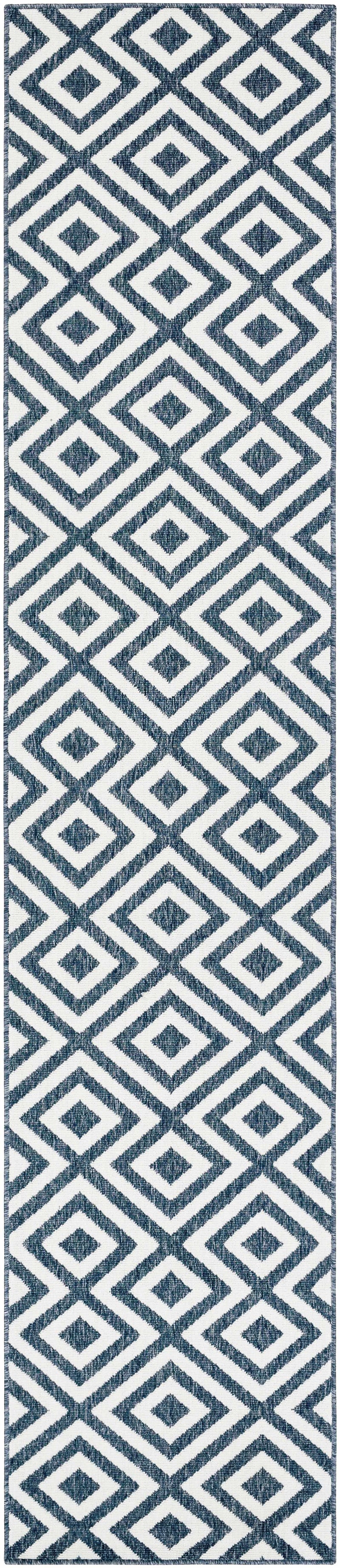 Spilsby Navy Blue Outdoor Rug - Clearance by Boutique Rugs