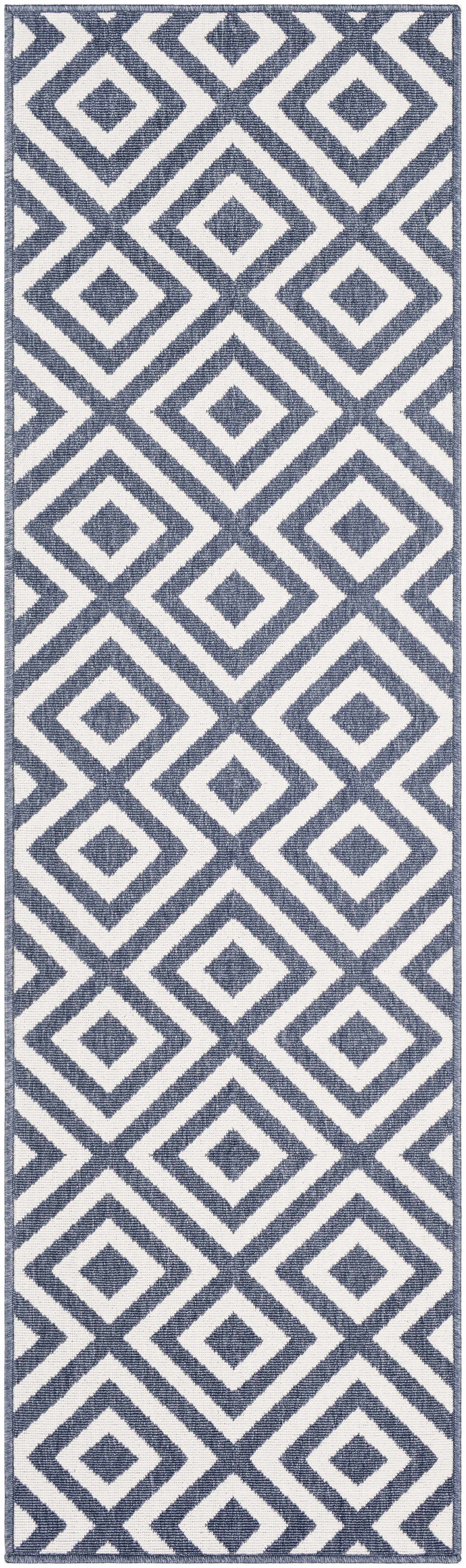 Spilsby Navy Blue Outdoor Rug - Clearance by Boutique Rugs