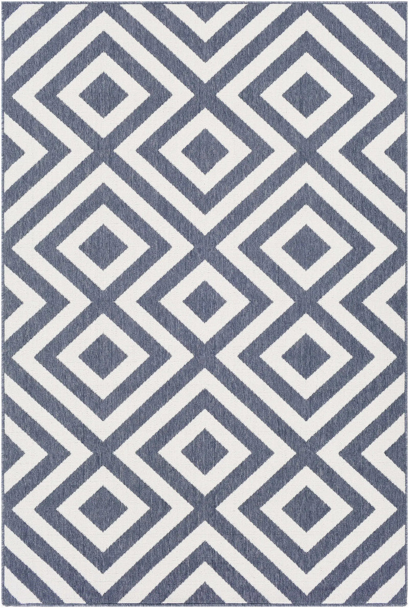 Spilsby Navy Blue Outdoor Rug - Clearance by Boutique Rugs