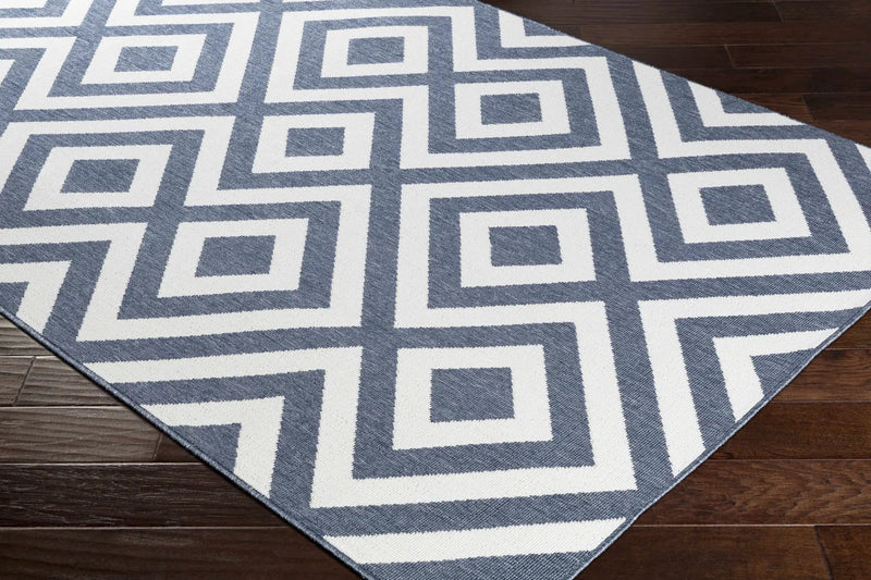 Spilsby Navy Blue Outdoor Rug - Clearance by Boutique Rugs