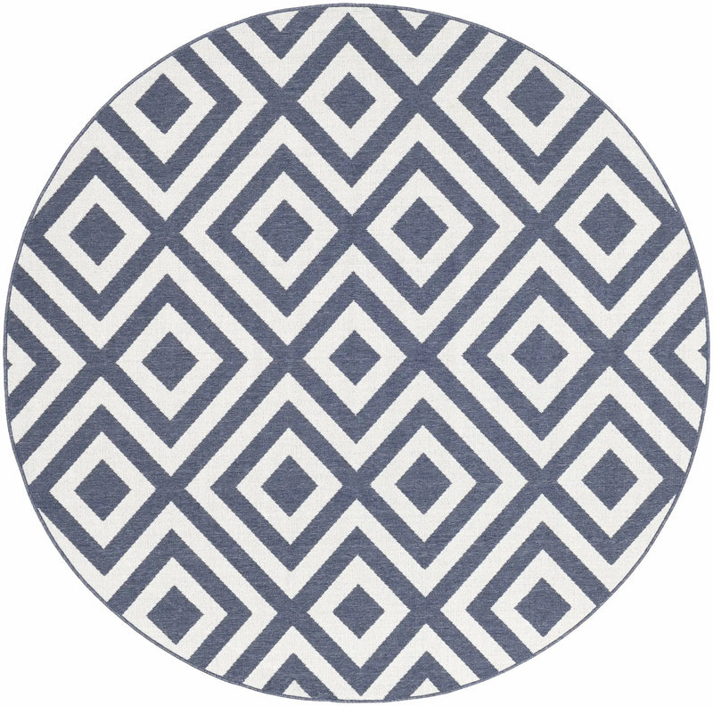 Spilsby Navy Blue Outdoor Rug - Clearance by Boutique Rugs