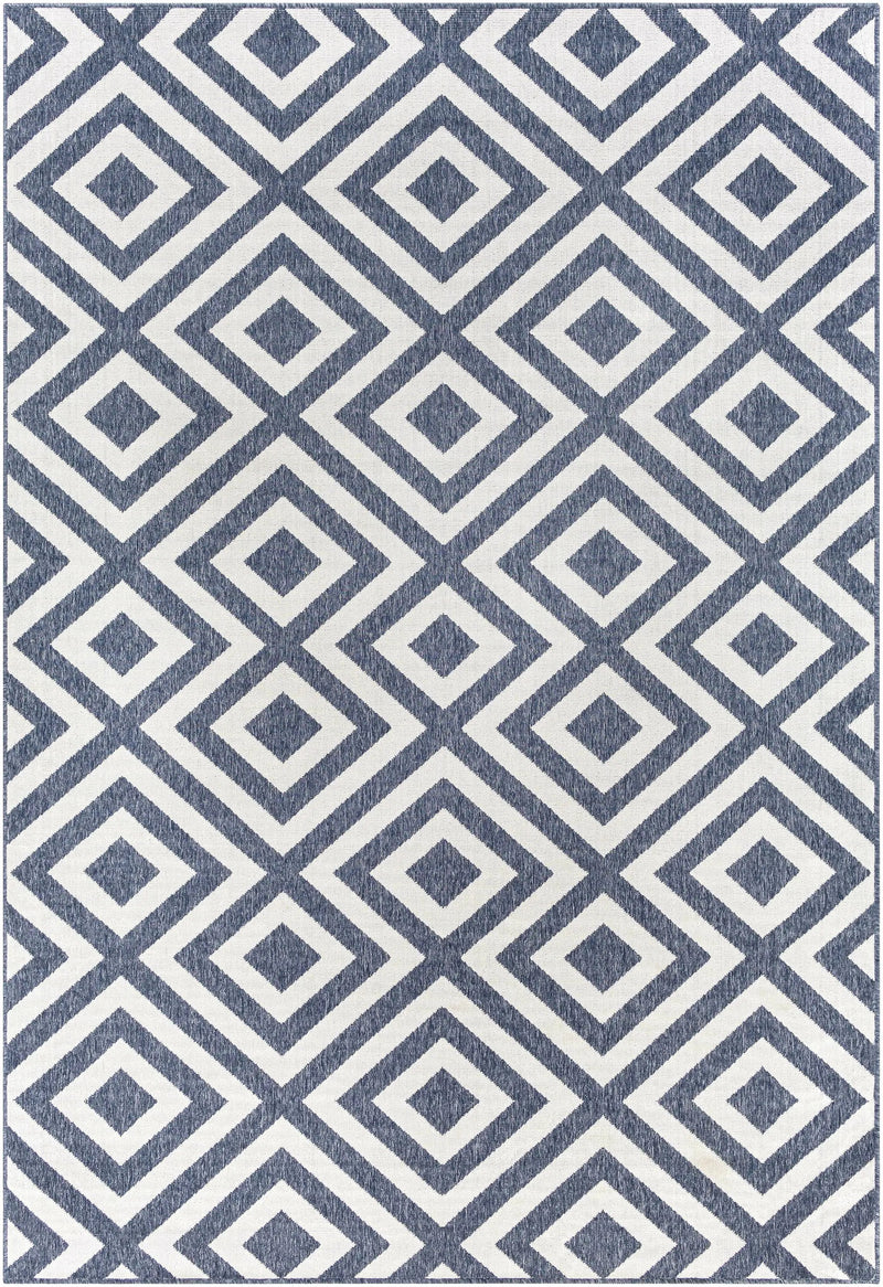 Spilsby Navy Blue Outdoor Rug - Clearance by Boutique Rugs