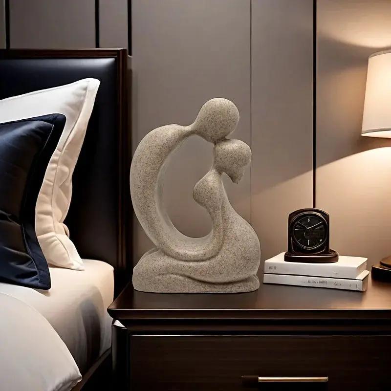 Modern Abstract Family Love Sculpture for Elegant Home Decor by House Of Avana