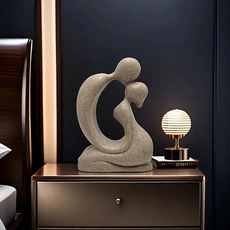 Modern Abstract Family Love Sculpture for Elegant Home Decor by House Of Avana