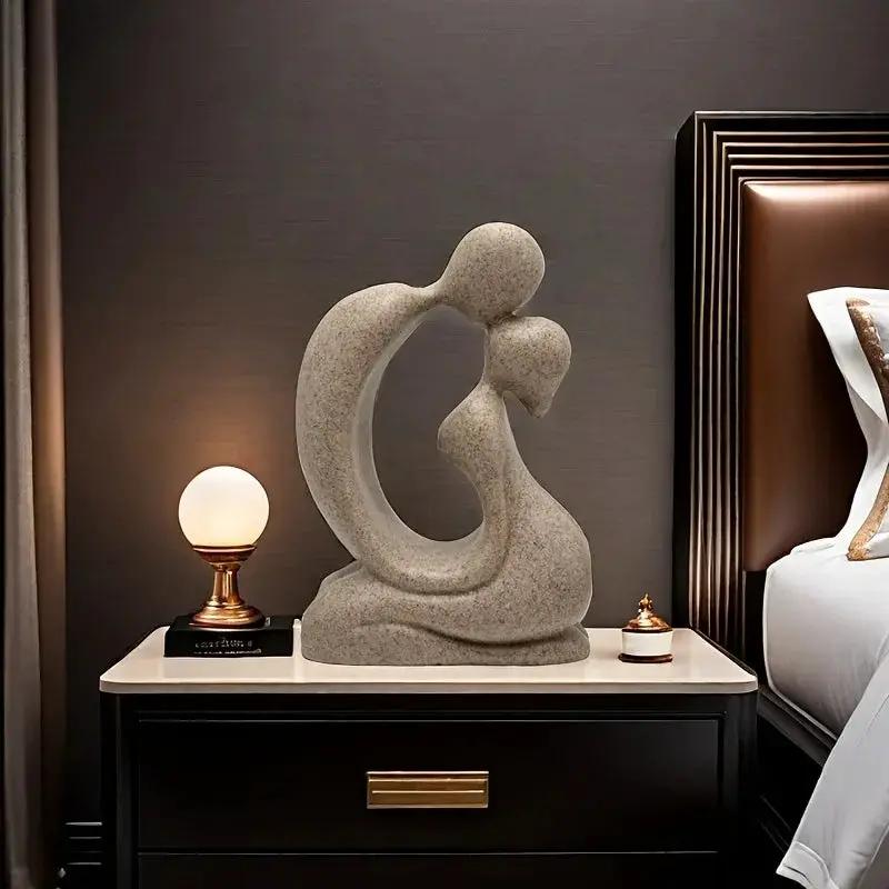 Modern Abstract Family Love Sculpture for Elegant Home Decor by House Of Avana