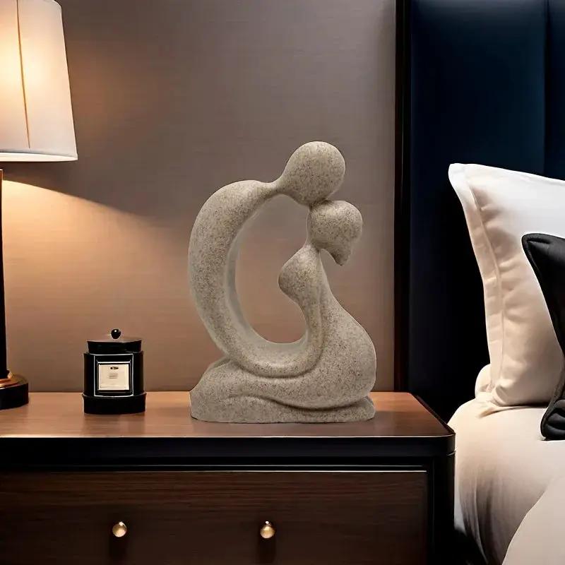 Modern Abstract Family Love Sculpture for Elegant Home Decor by House Of Avana