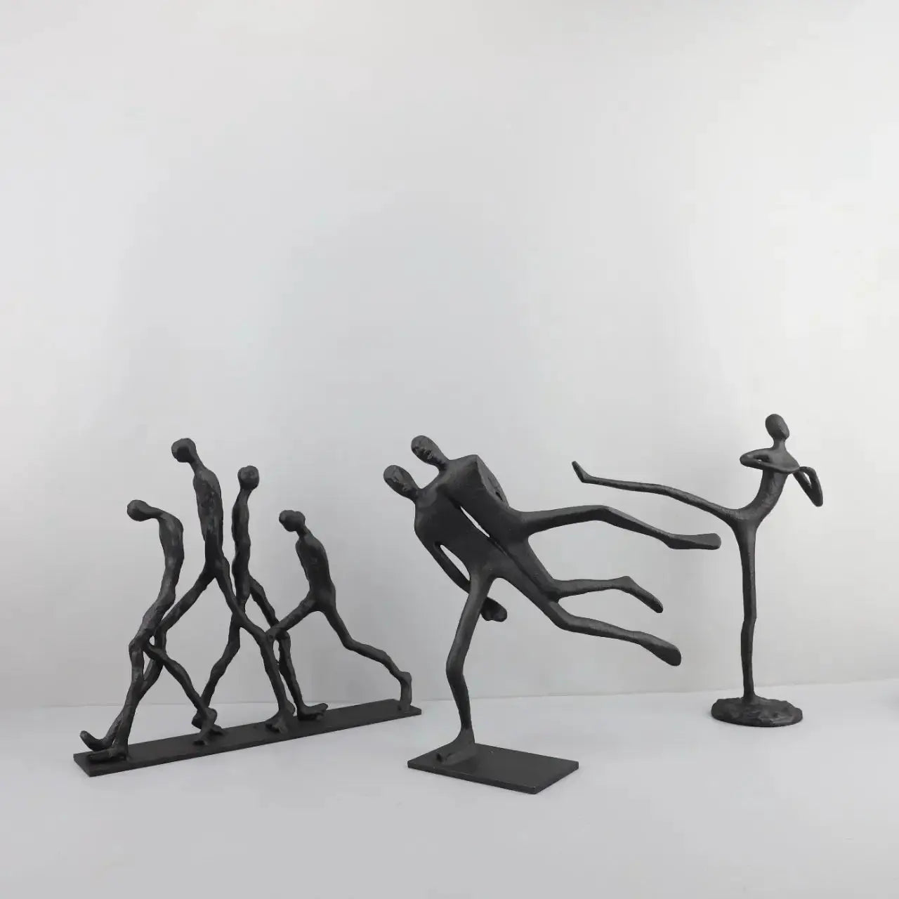 Modern Walking Human Figurines Sculpture by House Of Avana