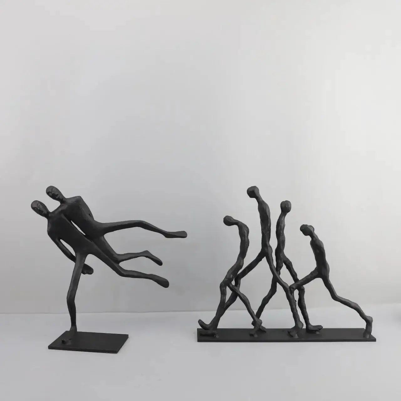 Modern Walking Human Figurines Sculpture by House Of Avana
