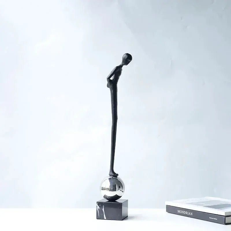 Modern Abstract Human Figurine Sculpture for Luxury Home Decor by House Of Avana