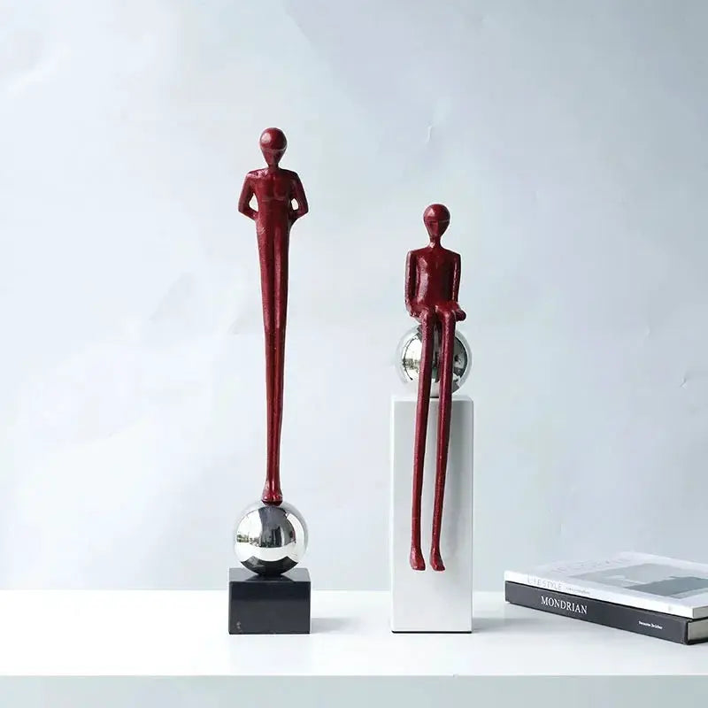 Modern Abstract Human Figurine Sculpture for Luxury Home Decor by House Of Avana