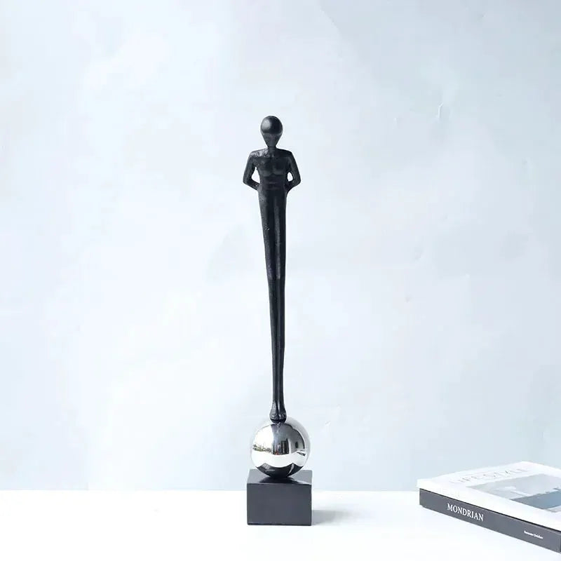 Modern Abstract Human Figurine Sculpture for Luxury Home Decor by House Of Avana