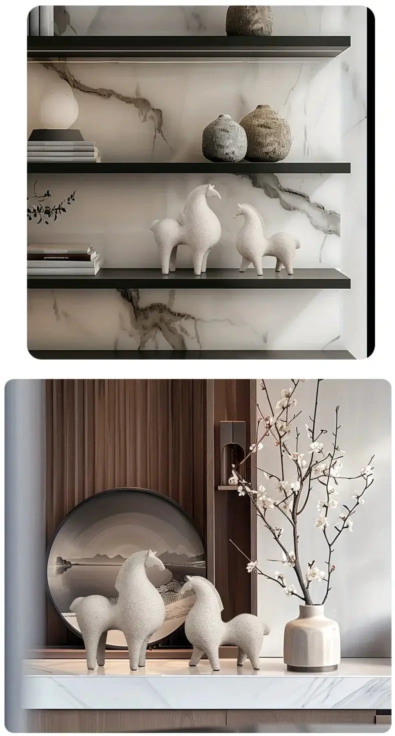 Modern Horse Figurine for Home Decor by House Of Avana