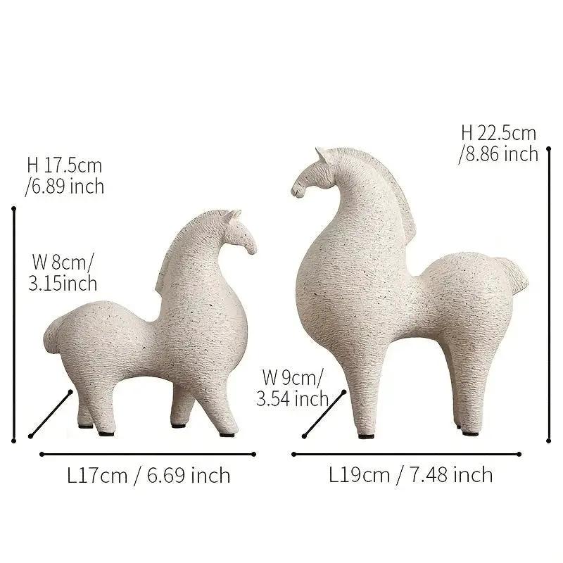 Modern Horse Figurine for Home Decor by House Of Avana
