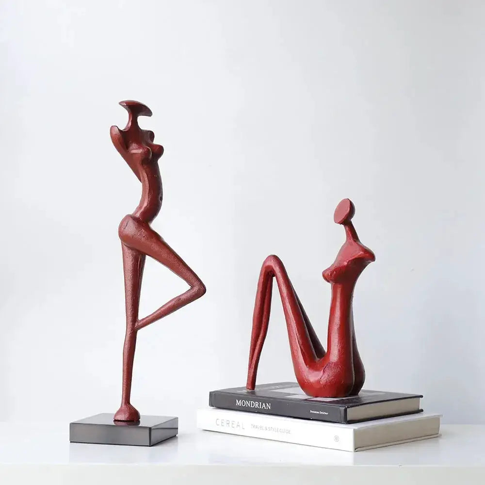 Abstract Metal Female Sculptures for Your Modern Home Decor by House Of Avana