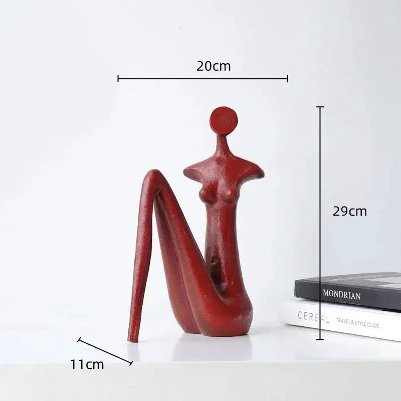Abstract Metal Female Sculptures for Your Modern Home Decor by House Of Avana