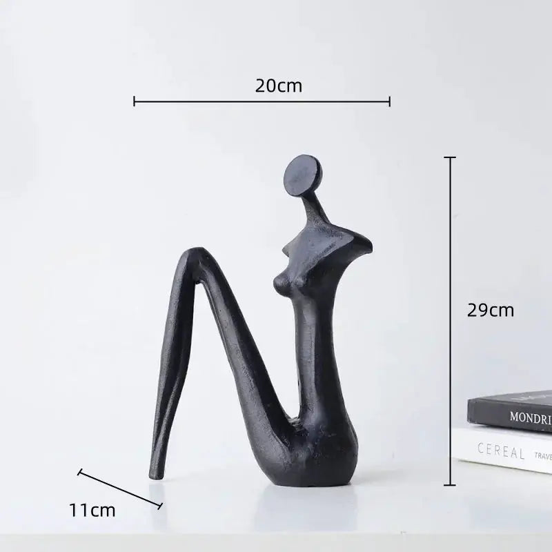 Abstract Metal Female Sculptures for Your Modern Home Decor by House Of Avana