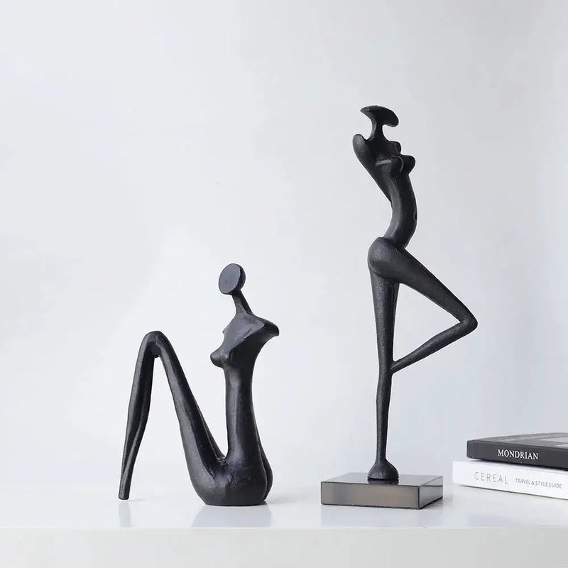Abstract Metal Female Sculptures for Your Modern Home Decor by House Of Avana