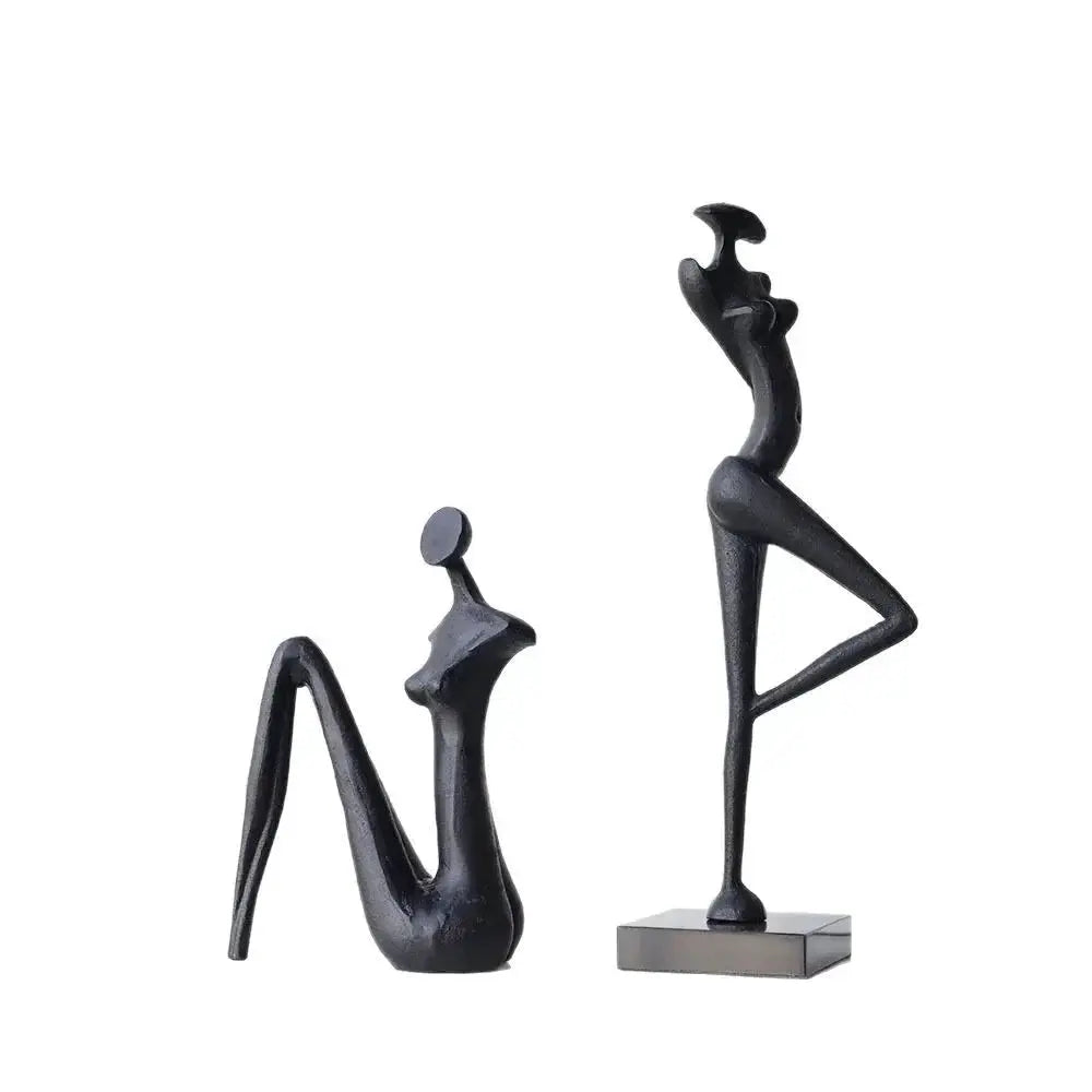 Abstract Metal Female Sculptures for Your Modern Home Decor by House Of Avana