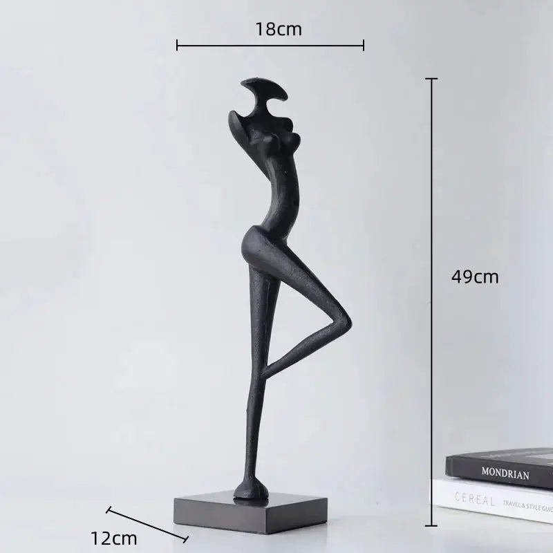 Abstract Metal Female Sculptures for Your Modern Home Decor by House Of Avana