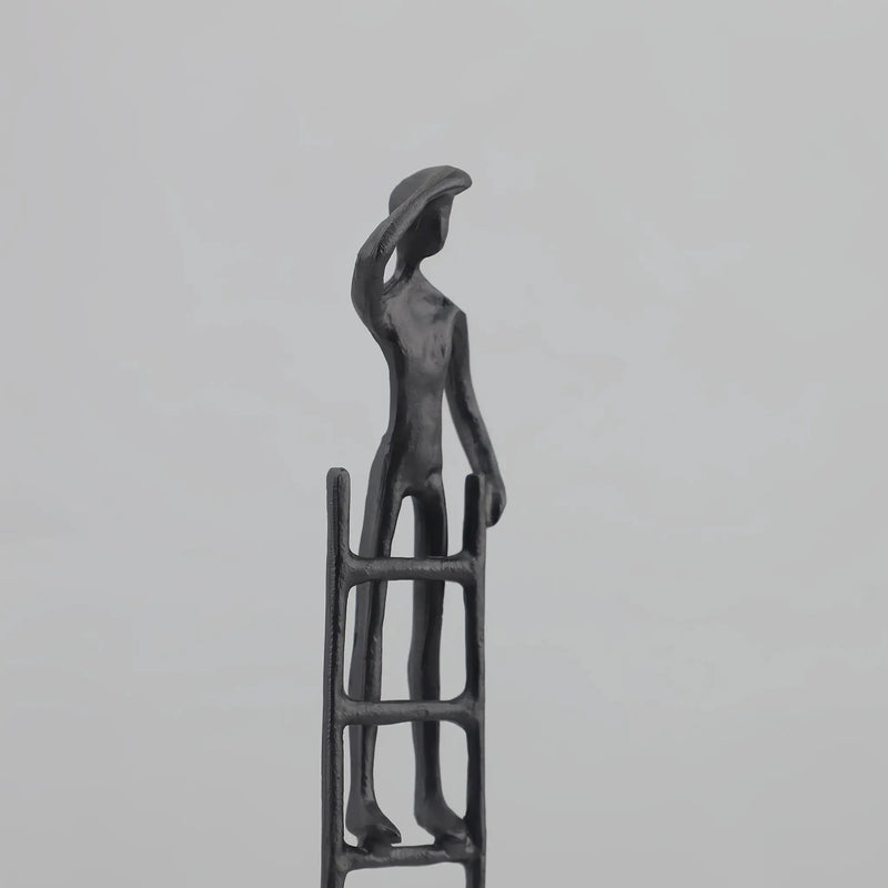 Abstract Climbing Ladder Sculpture for Modern Home Decor by House Of Avana