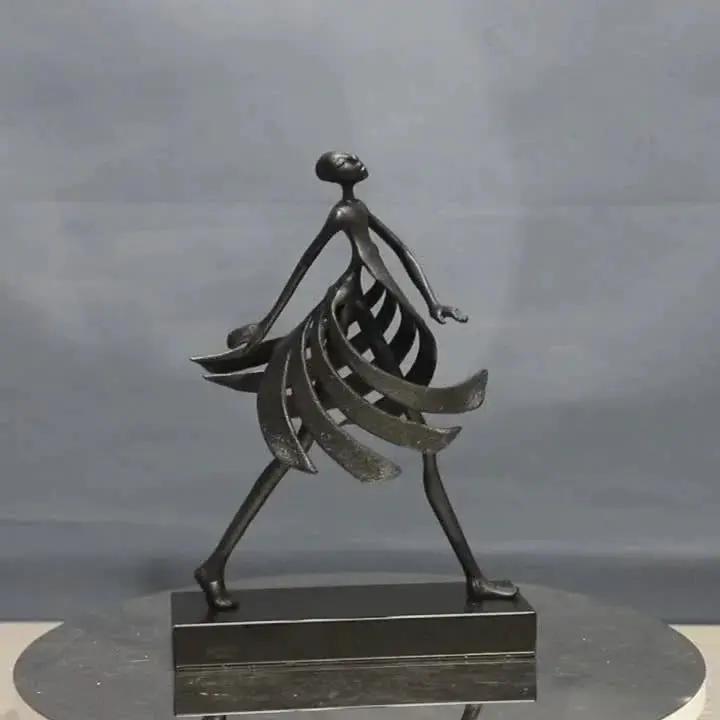 Abstract Dancing Lady Sculpture for Modern Home Decor by House Of Avana