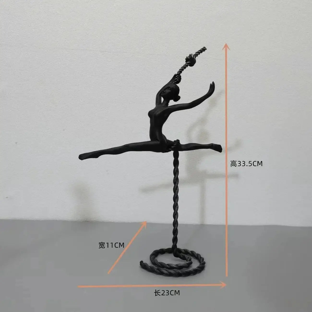 Abstract Metal Figure Sculpture Giacometti Style for Your Living Room by House Of Avana