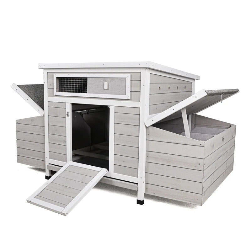 Large Chicken Coop Outdoor Hen House & Dual Nesting Boxes by HouseOfZazla