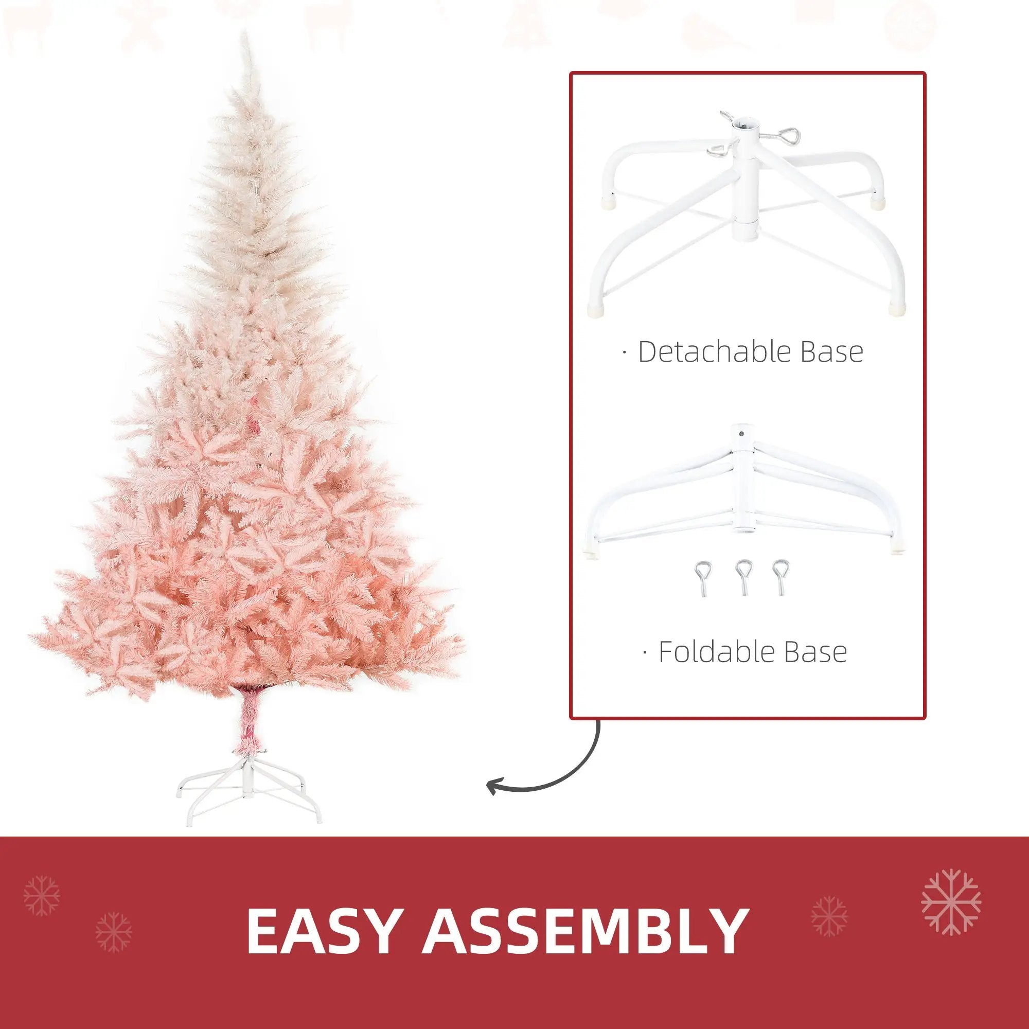 HOMCOM 6ft Unlit Spruce Artificial Christmas Tree by HouseOfZazla