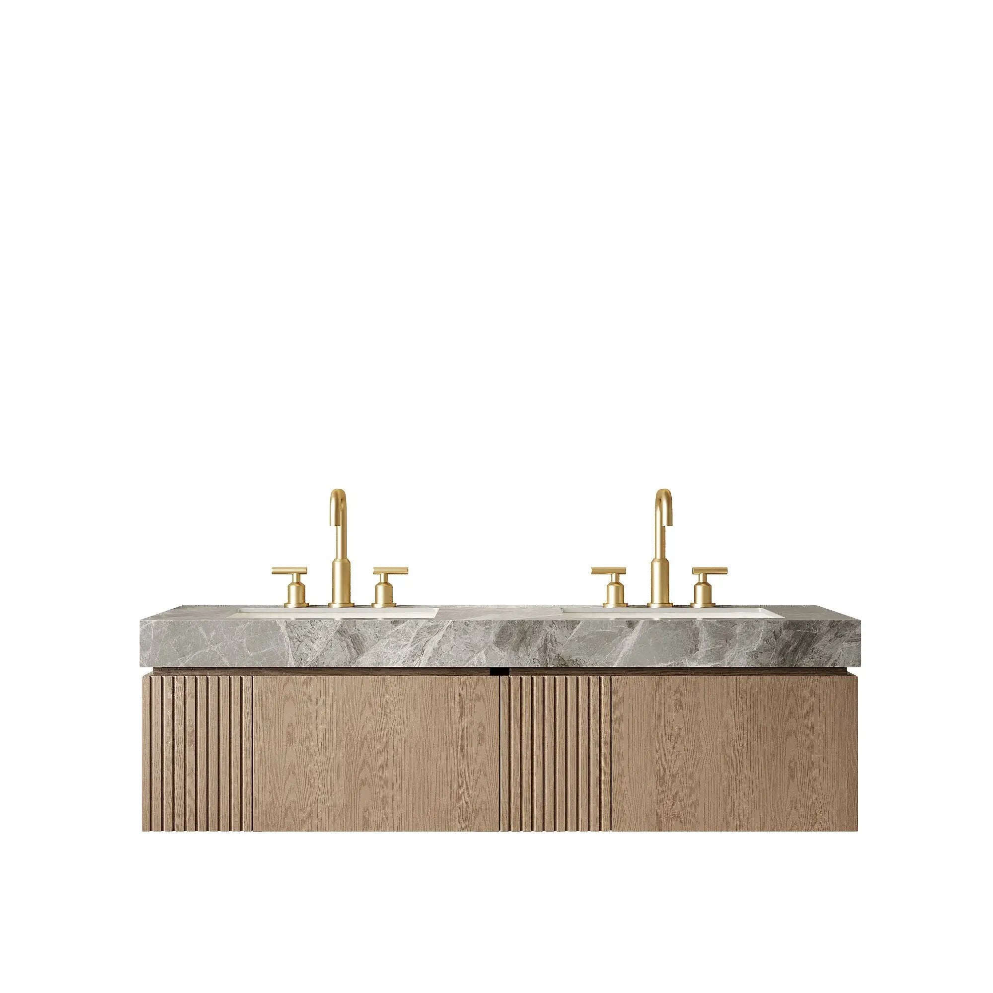 MURI 60" Bathroom Vanity & Sink, Floating Storage Cabinet by HouseOfZazla