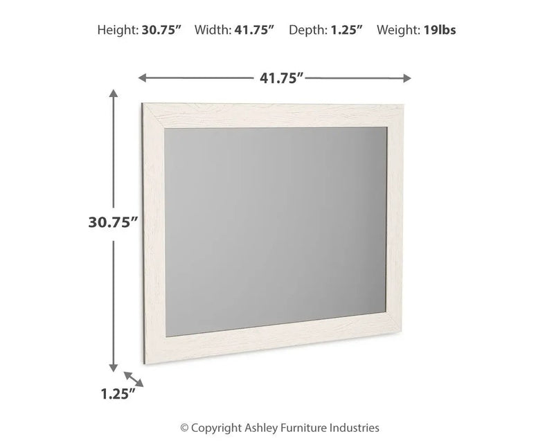 Stelsie - Bedroom Mirror - White by Unique Piece Furniture