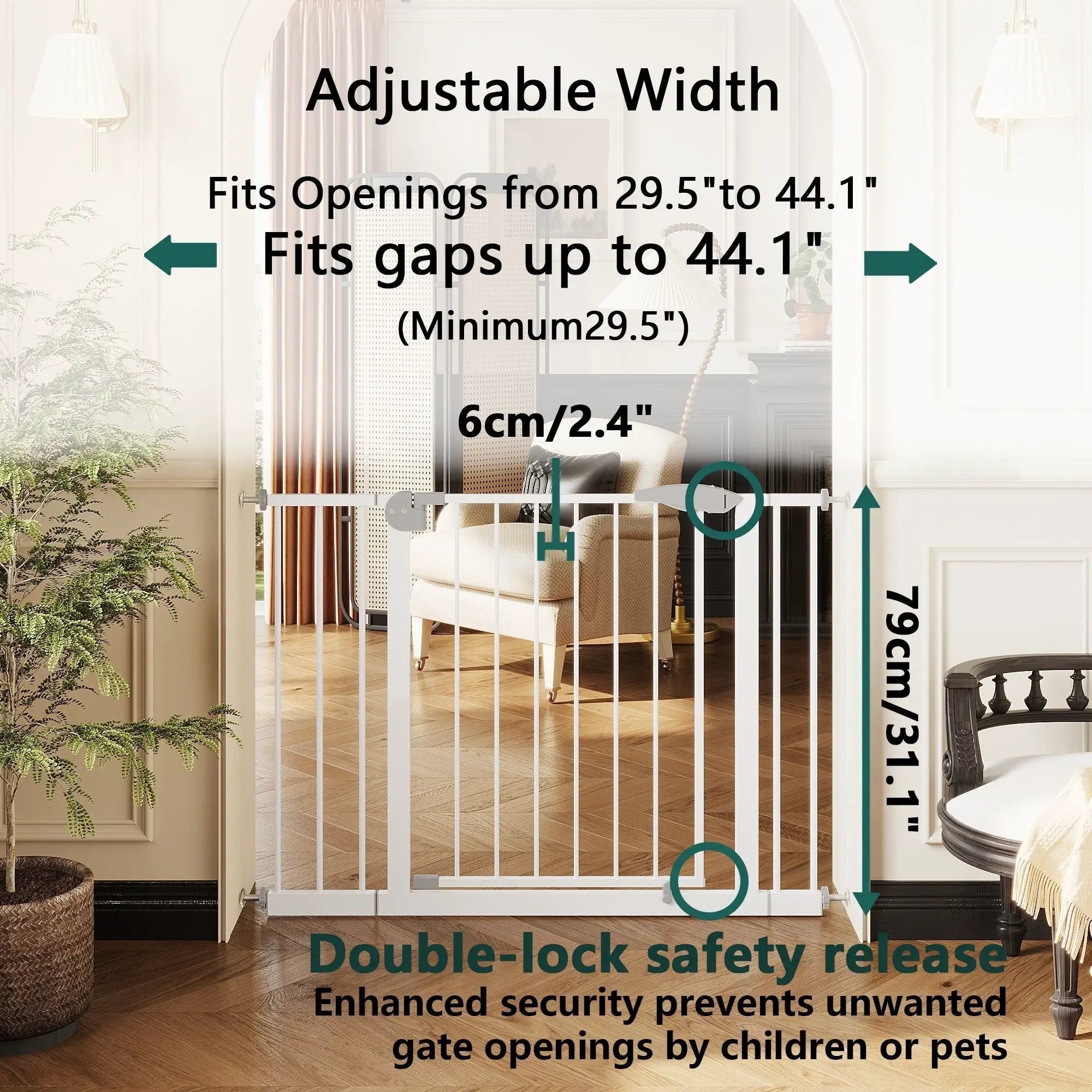 Baby Gate For Stairs And Doorways by HouseOfZazla