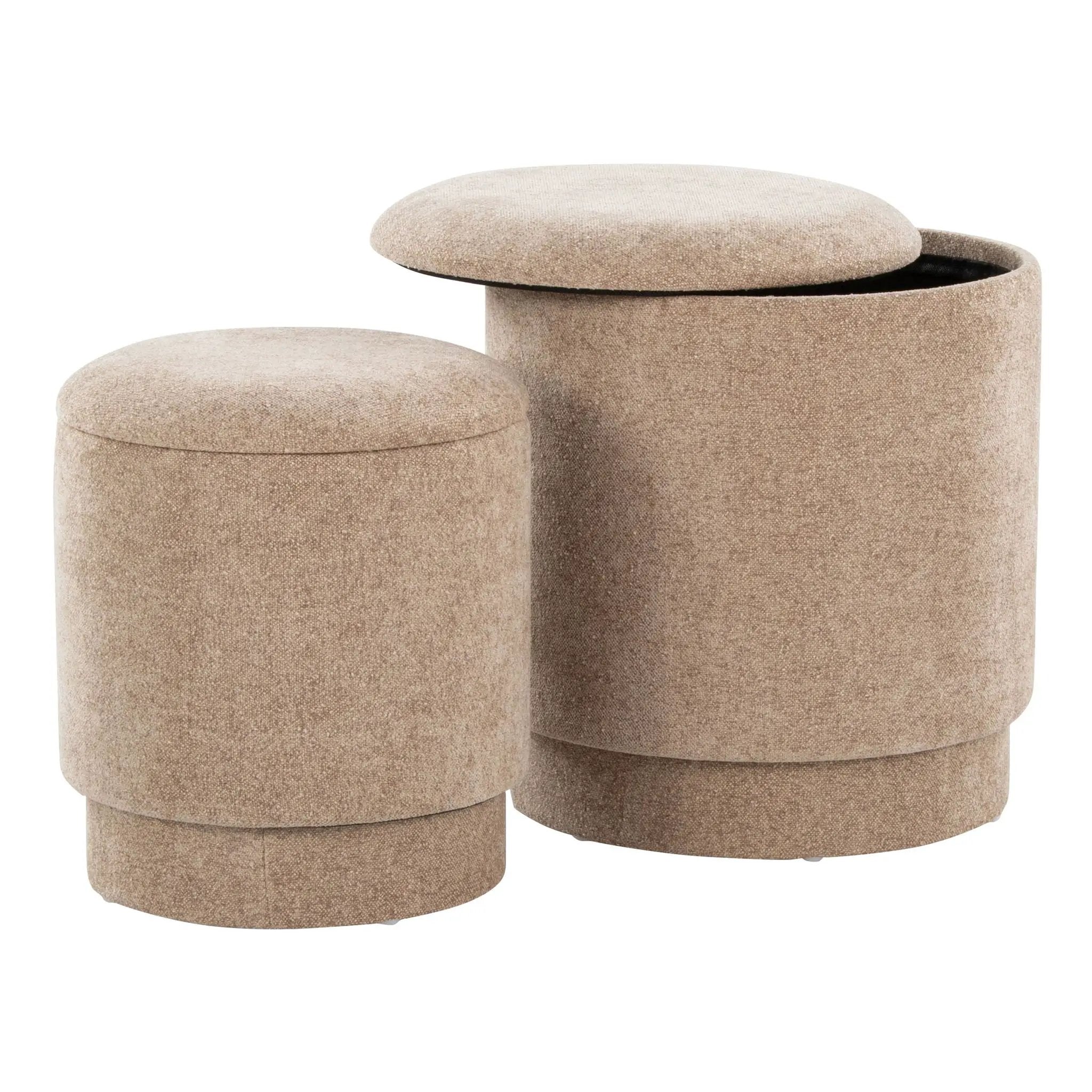 Marla - Upholste Contemporary Ottoman Set by Unique Piece Furniture
